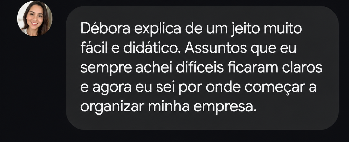 Depoimento de aluna 3 sobre a imersão de gestão com Débora Vasconcelos