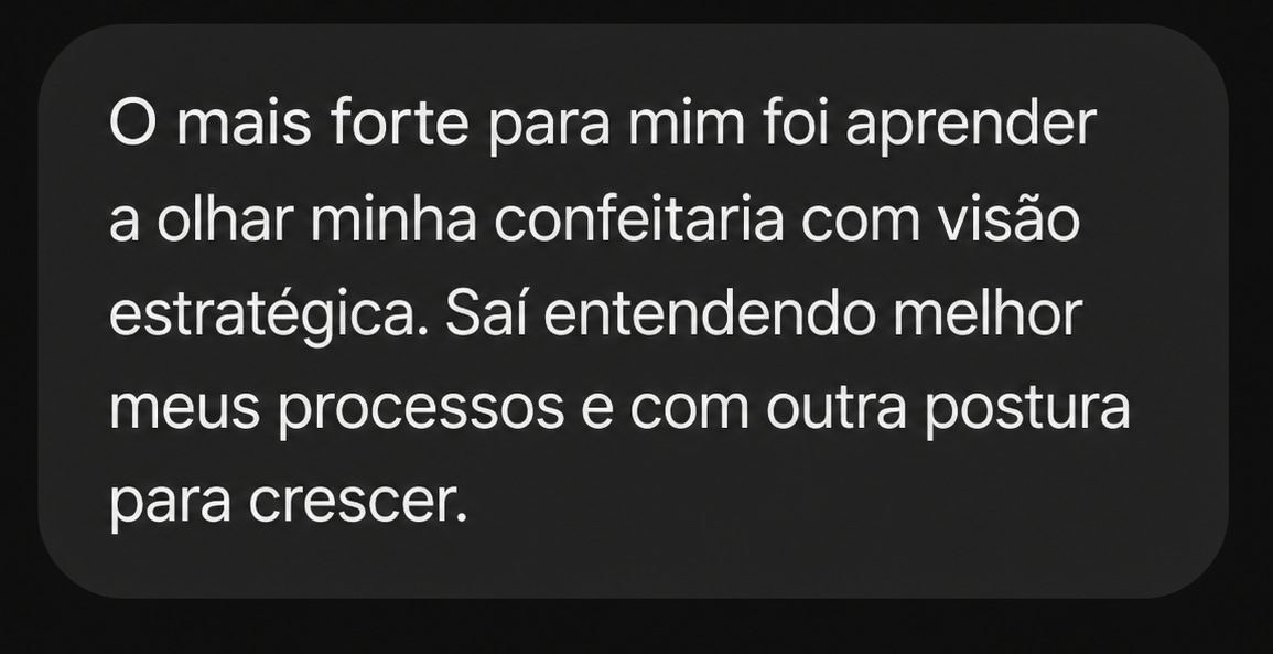 Depoimento de aluna 5 sobre a imersão de gestão com Débora Vasconcelos